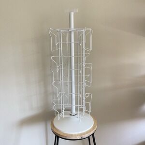 Vintage‎ UTILITY Metal Wire Spinning Postcard Display Rack Countertop Revolving